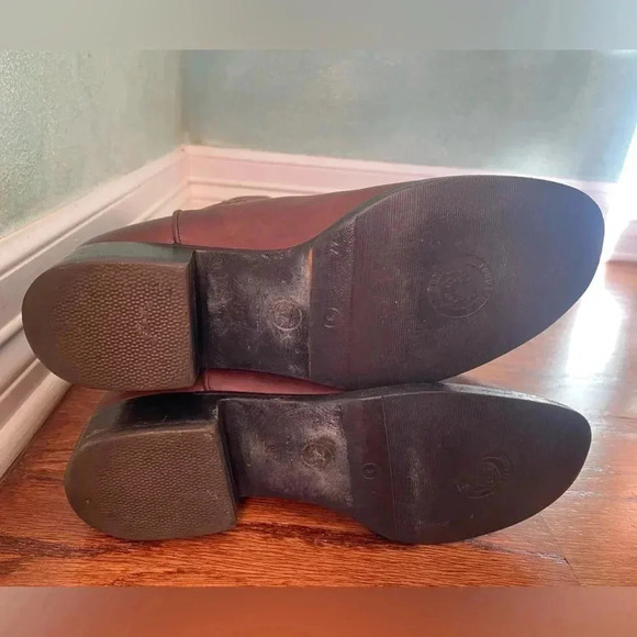 CHANEL BOOTS WOMENS LEATHER FLAT RIDING BOOTS MODEL 26069 BROWN SIZE 
38.5/US7.5 - Picture 11 of 13